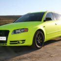 Vollfolierung | Audi A4 | Highlighter yellow Vollfolierung | Audi A4 | Highlighter yellow